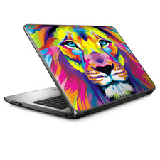 Universal Laptop Skins Wrap for 14" - Colorful Lion Abstract Paint