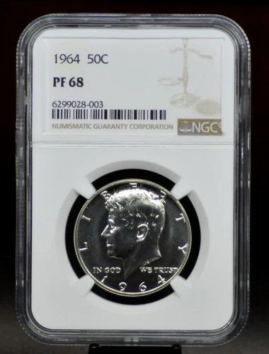 1964 NGC PF68 Kennedy Half Dollar [032DUD]