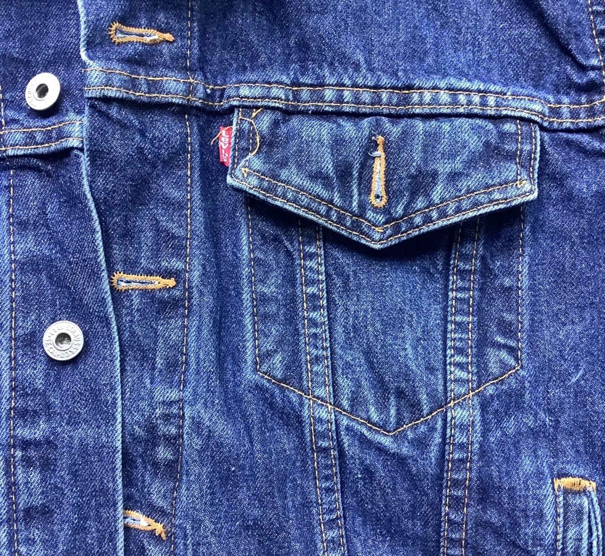 Vtg 90s Levi's Trucker Denim Jean Jacket 70507-4809 Dark
