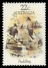 AUSTRALIA 781 (SG775) - Gold Rush Era "Puddling" (pa45159+)