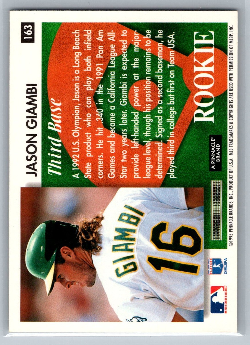 Jason Giambi 1995 Summit Rookie BASEBALL #163 Oakland Athletics | eBay