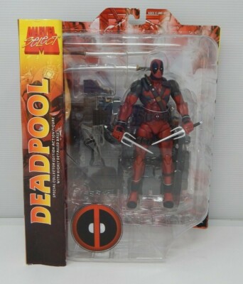2010 Diamond Marvel Select MASKED DEADPOOL RED SUIT Action Figure MOC