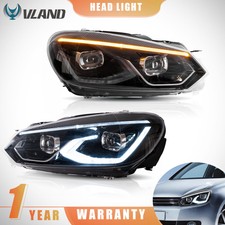 LED Headlight W/ Sequential Signal For 2008-2014 Volkswagen Golf 6 MK6