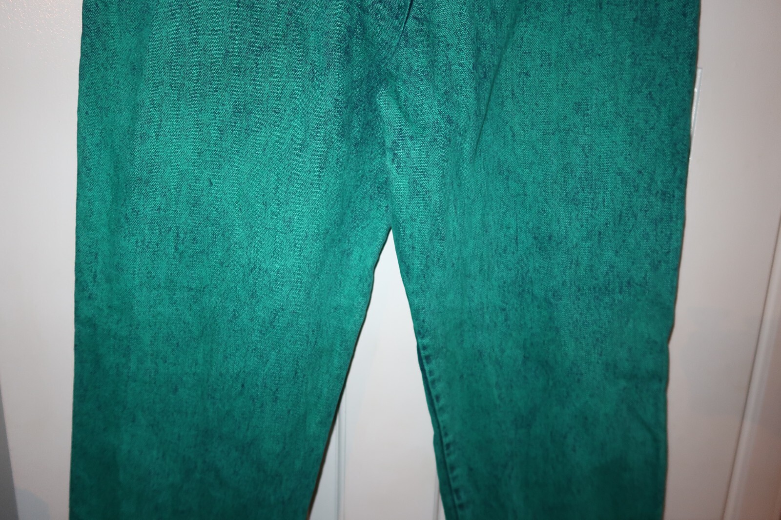 VTG Womens Wrangler High Rise Bare Back Aqua Stonewashed Jeans Size 9/10 X 36 image 4
