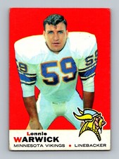 1969 Topps #57 Lonnie Warwick GD-VG Vintage Football Card