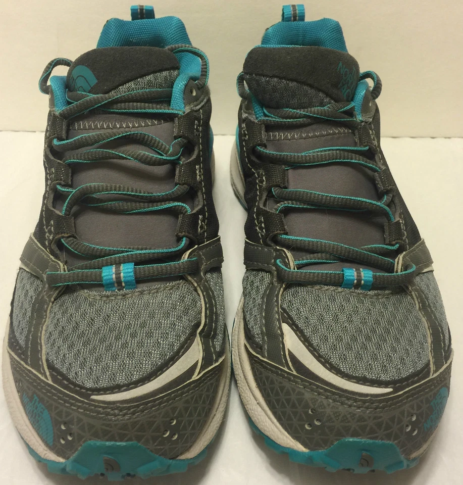 North Face Gore Tex Aqua Azul Gris Correr Senderismo Zapatos Talla 7 Trail Walking Foto 2 de 4