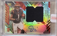 2021 Panini Xr Ja'Marr Chase Rookie Xcellence RPA #'d 1/35 Bengals JERSEY NUMBER