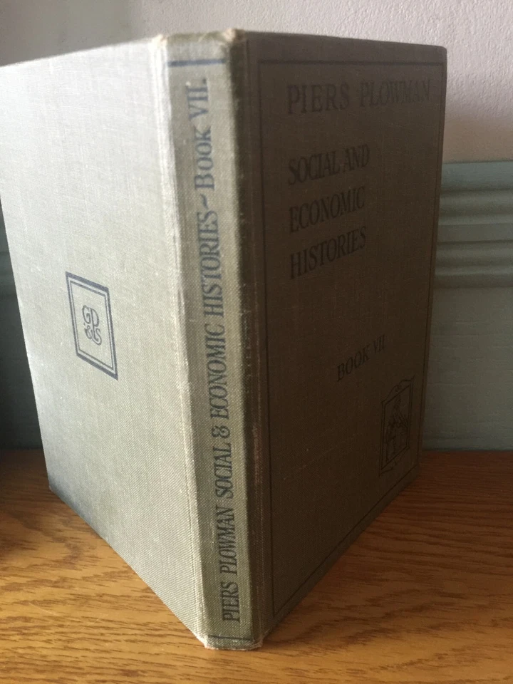 Piers Plowman Book  – 1927 British History – Niemeyer & Spalding – Illustrated - Image 3 of 4