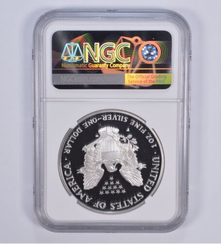 Proof 9.9 1999-P American Silver Eagle $1 NGC X NGCX - Almost PERFECT - Picture 2 of 5