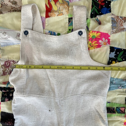 VINTAGE 1930s Cotton Overalls Children Large Depression Workwear Flour Sacks? - Picture 15 of 17