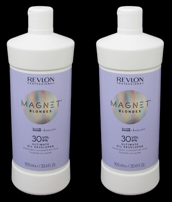 NEW 2-PACK Revlon Professional Magnet Blondes 30 Vol Ultimate Oil Developer