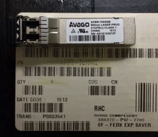 AFBR709SMZ AVAGO AFBR-709SMZ TRANSCEIVER 10GBASE-SR/SW SFP+ ROHS 1 UNIT