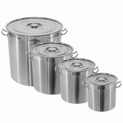 Edelstahl Kochtopf Gastronomie Küche Topf Gastrotopf Suppentopf wählbar 20L-95L