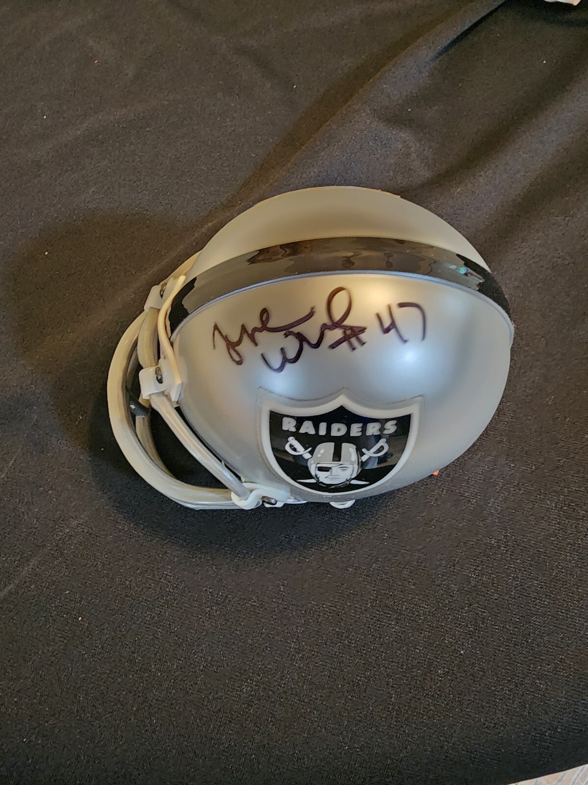 Tyrone Wheatley Autographed Signed Oakland Raiders Oakland Raider Mini Helmet Beckett 
