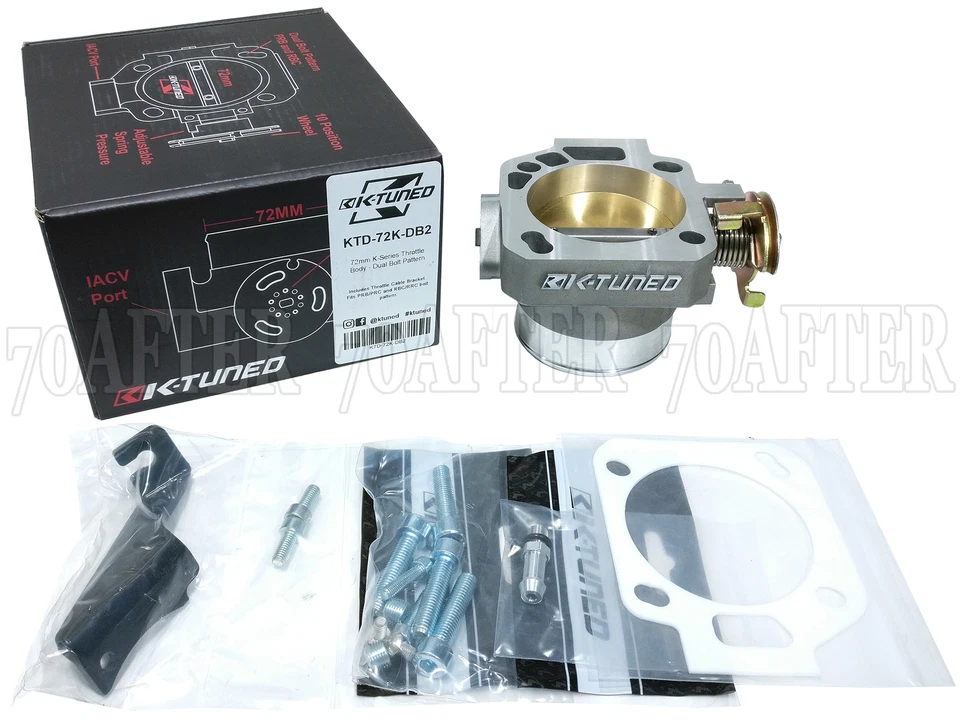 K-Tuned 72mm Throttle Body for K-Series K20 K24 RBC/RRC/PRB/PRC pattern - Image 1 of 1