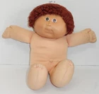 1985 Coleco Cabbage Patch Kids Plush Toy Doll Brown Hair CPK Xavier Roberts OAA