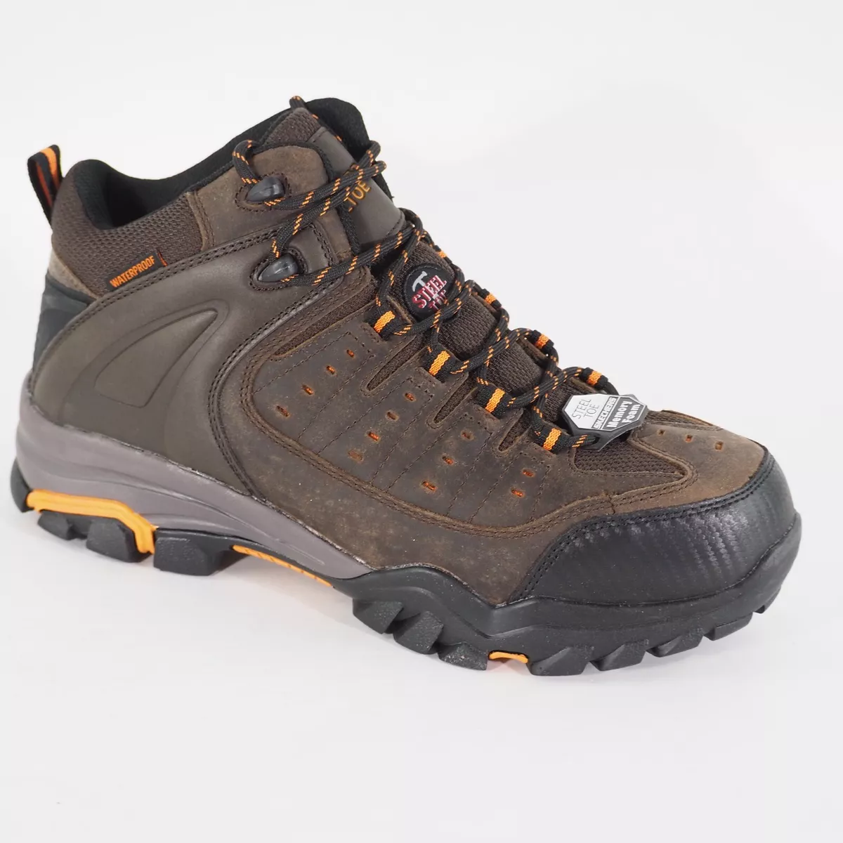 Skechers mens lakehead top waterproof work boots lace-up