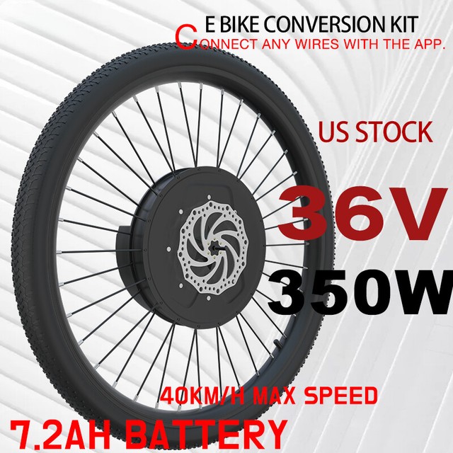 Kit de conversión de bicicleta eléctrica 36V 250W IMotor con batería 40KM/H control de aplicación inalámbrico
