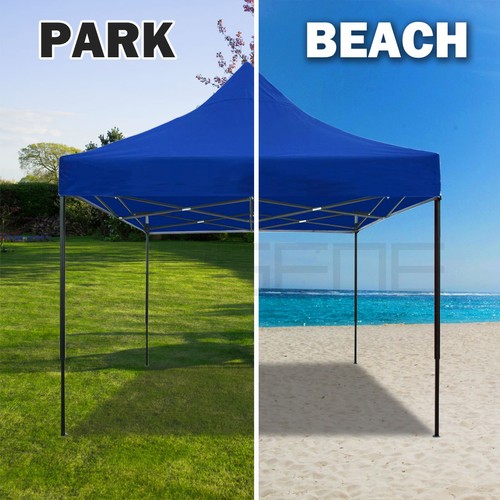 3x3m Pop Up Gazebo Outdoor Tent Folding Marquee Party Camping Market Canopy Side - Picture 4 of 24