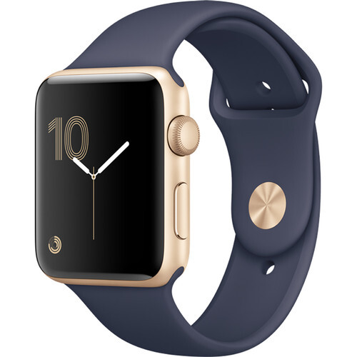 Apple Watch Series 2 42mm (Gold Aluminum Case, Midnight Blue Apple Watch Series 2 42mm (Gold Aluminum Case, Midnight Blue