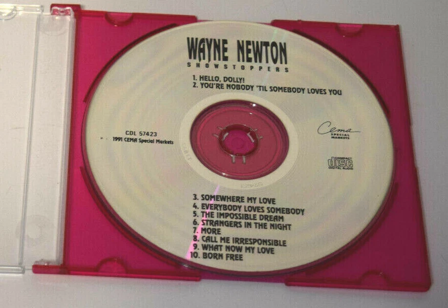 WAYNE NEWTON Showstoppers (CD 1991) disc only Foto 2 de 4