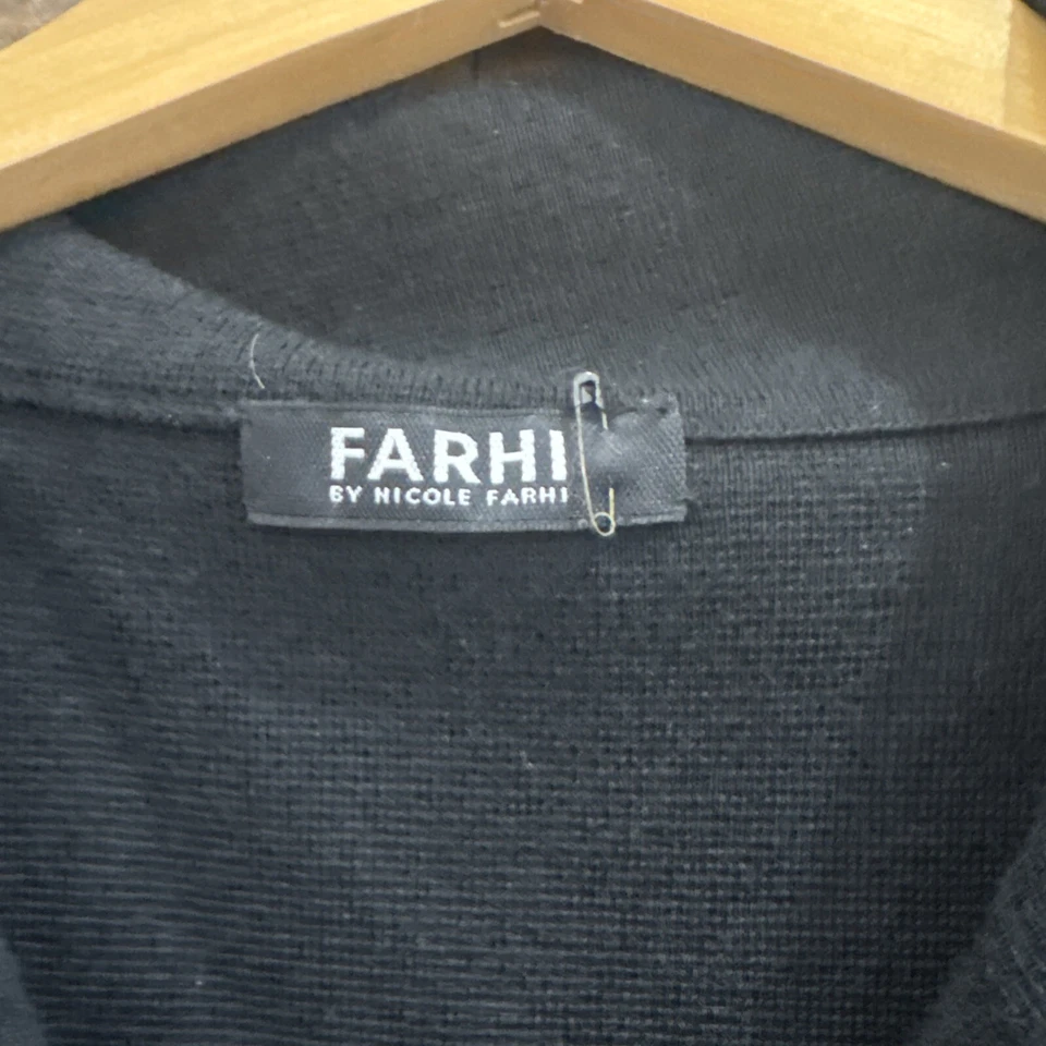 Женский вязаный свитер Farhi By Nicole Farhi размер Small черная шерсть на молнии - Изображение 3 из 4