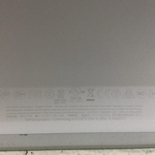 Microsoft Surface Pro4 1724 ram 512GB SSD*. FOR PARTS OR REPAIR - Afbeelding 9 van 9