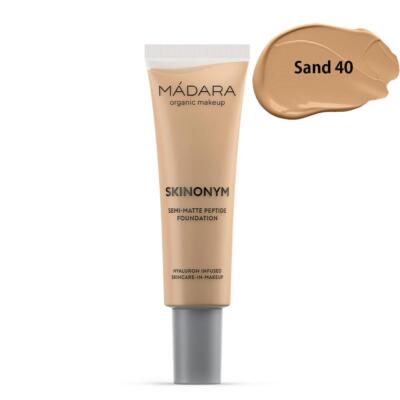 Madara Organic Natural Skinonym Semi-Matte Peptide Foundation Sand 30ml