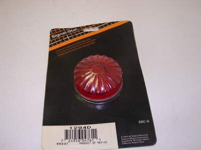 NOS Signal-Stat 1294D / Dietz 77-558 Red Lens / Complete Marker Light Assembly