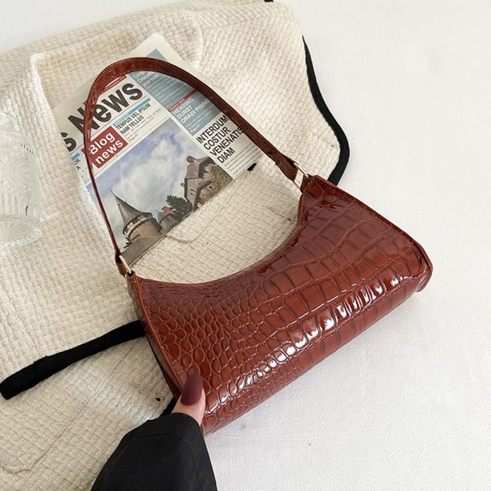 Small Shoulder Bag PU Leather Shopping Bag French Female Handbag Women