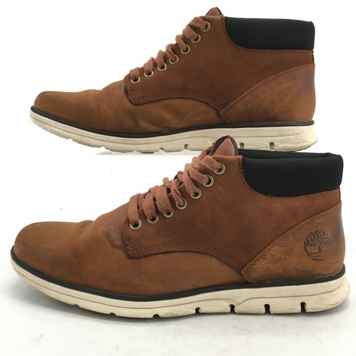 Timberland Mens 9.5 Bradstreet Chukka Boots Brown Leather Lace Up Casual  A13EE | eBay