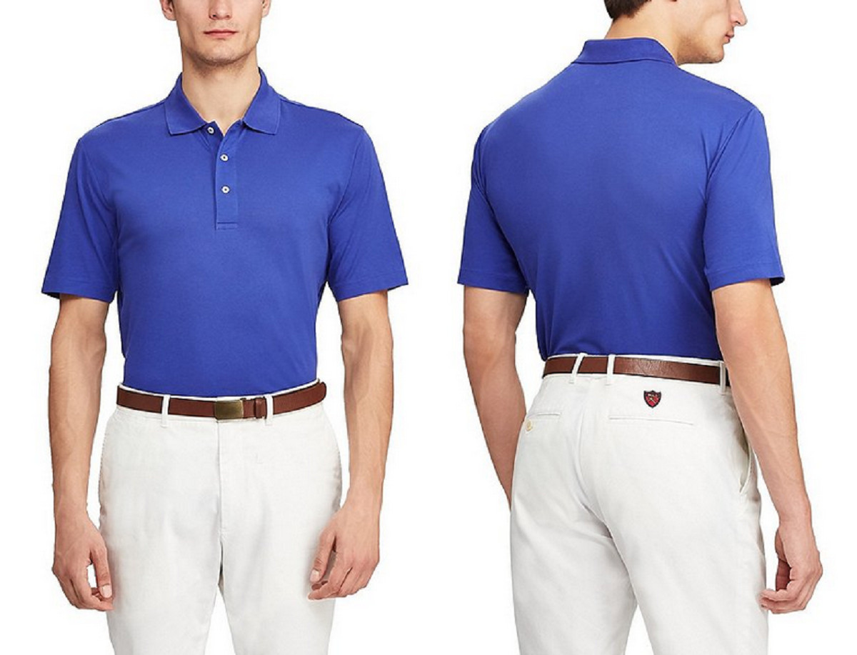 Polo Ralph Lauren Golf Solid Lisle Short-Sleeve Polo Shirt Royal Blue XL 11590₽