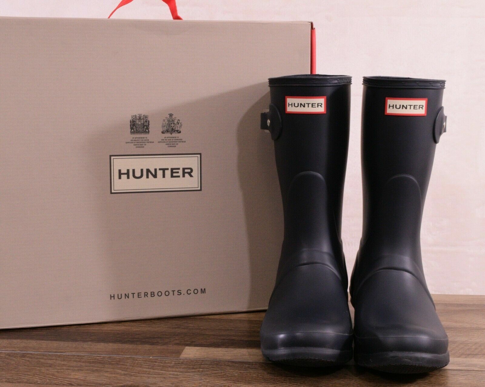 Hunter Boots Women/'s Orginal Short Disney Print Pull On Rain Boot Black 7 Medium US
