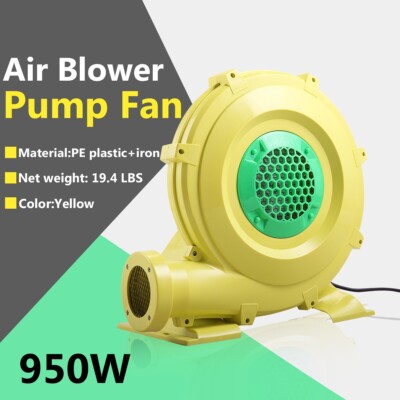 950 Watt Air Blower Pump Fan for Inflatable Bounce House Bouncy Castle, 1.25HP