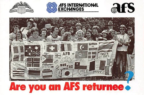 AFS International Exchanges Australien Werbung Promo Postkarte unbespielt