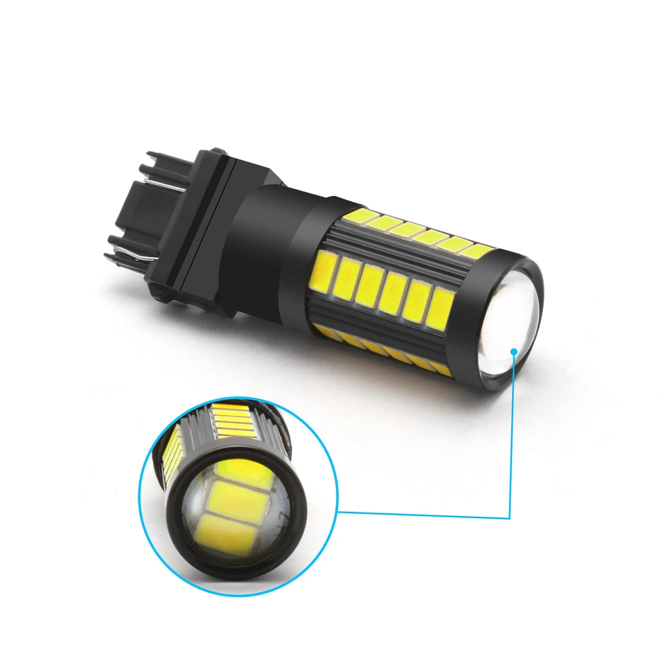 白色 LED 日间行车灯 DRL 灯泡明亮适用于 GMC Sierra 1500 1999 - 2006 — 第 2/4 张图片