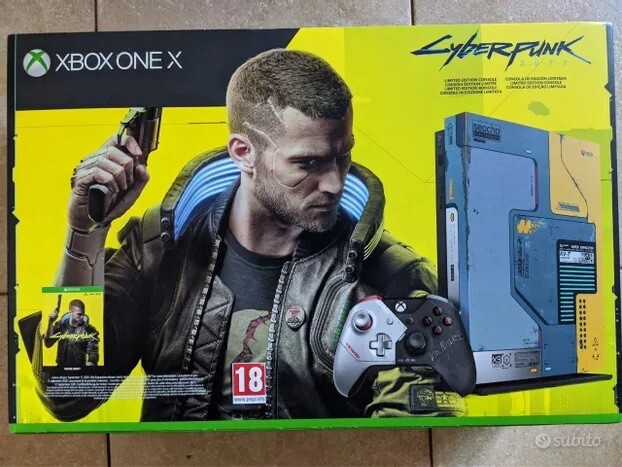 Microsoft Xbox One X 1TB Console ,Cyberpunk 2077   -SENZA GIOCO- RARISSIMA