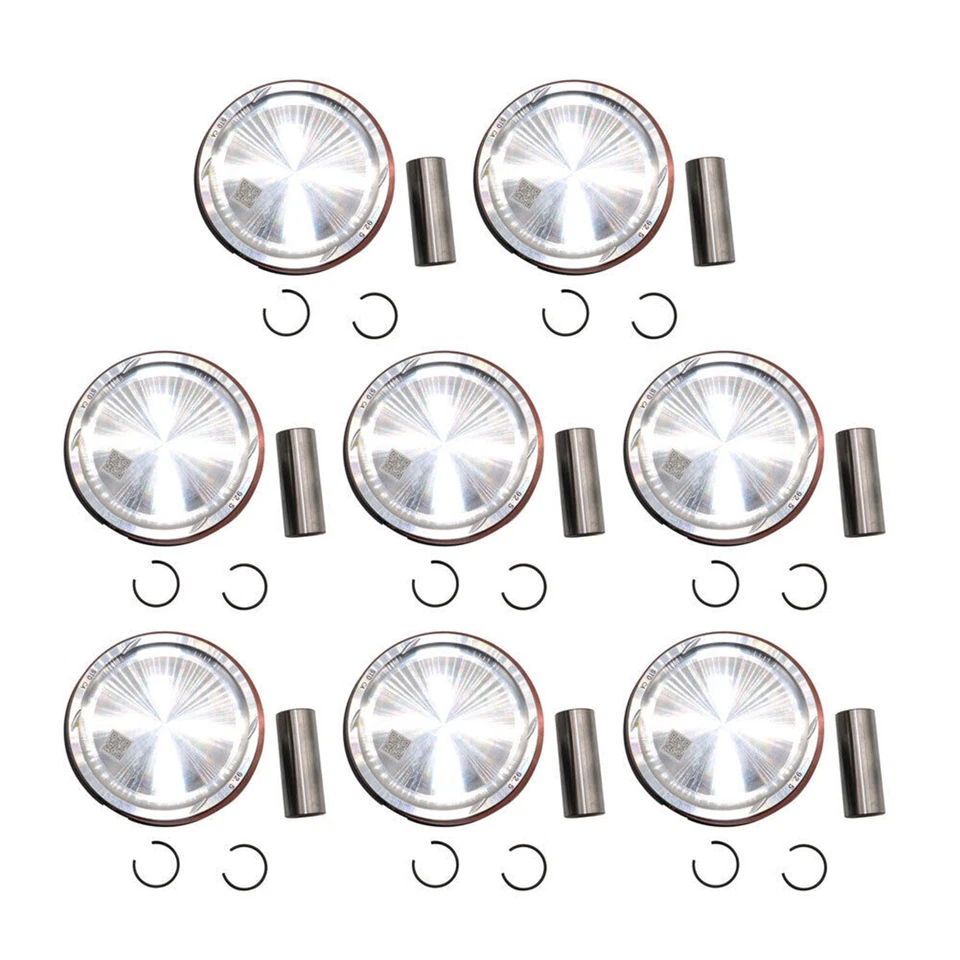 Juego de 8 pistones y anillos AJ133 para Jaguar tipo F Land Rover Range Rover 5,0 L V8 Foto 2 de 4