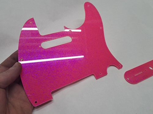 Lo último Juego de Cubierta de Control de Golpeador Brillo Rosa Brillo para Fender Tele Telecaster - Imagen 13 de 16