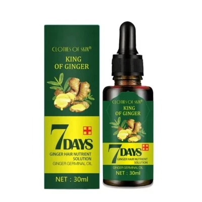 7 Days Hair Growth Serum Ginger Germinal Oil Harbal Hair Regrowth Nutrient OilUK