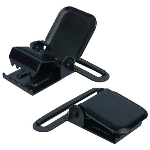 2 Inch Metal Suspenders Clips Replacement Heavy Duty Rugged Black-02pcs - Bild 2 von 6