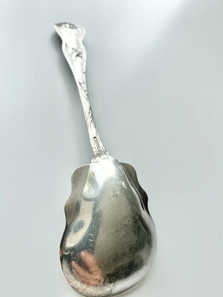 Antique Sterling Watson 1902 Lily Jelly Spoon 5 1/2 inch - Image 4 of 4