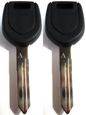 2 NEW Mitsubishi Transponder Chipped Master Key Blank - MIT16A-PT - MN141060 
