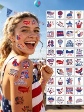 25pcs Independence Day-Themed Temporary Tattoos