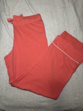 Pink Pyjamas Set for Women Long Sleeve Button Down Sleepwear Size Large New