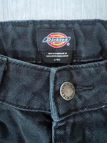 Dickies Black Utility Pants Women’s Size 2 Reg Workwear Black Duck Carpenter - Picture 5 of 5