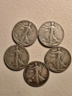 Walking Liberty Silver Half Dollars Lot Of 5- 1936,36,39,39,40