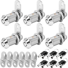 Cam Lock RV Storage Locks Keyed Alike, 1-1/8" Fits on 7/8" Max Door Thickness, R
