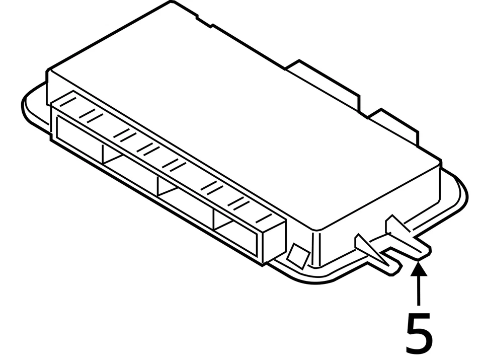 BMW 650I 2012-2019 carrocería control módulo de control de potencia unidad de espacio para los pies 9288418 OEM Foto 4 de 4