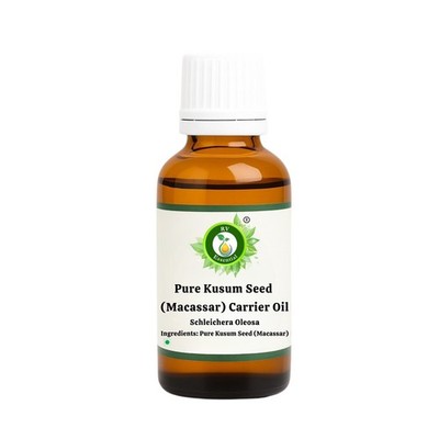 Pure Kusum Seed Macassar Oil Schleichera Oleosa Pure and Natural Uncut For Skin